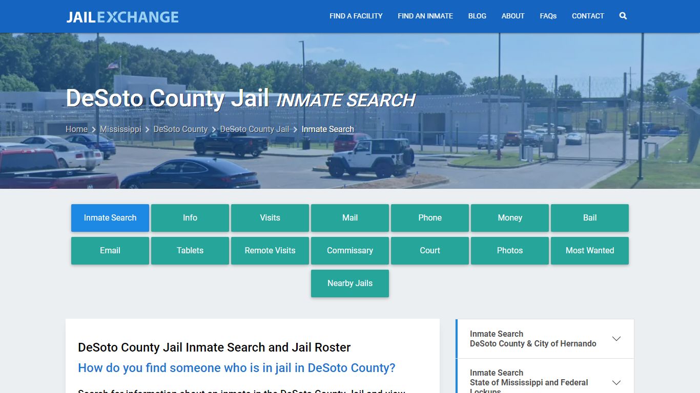 Inmate Search: Roster & Mugshots - DeSoto County Jail, MS