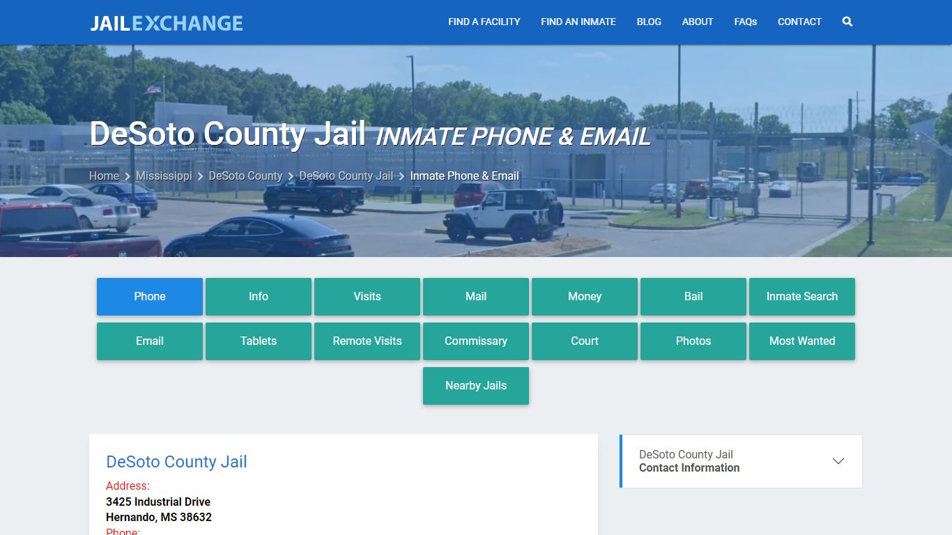 Inmate Phone - DeSoto County Jail, MS - Jail Exchange